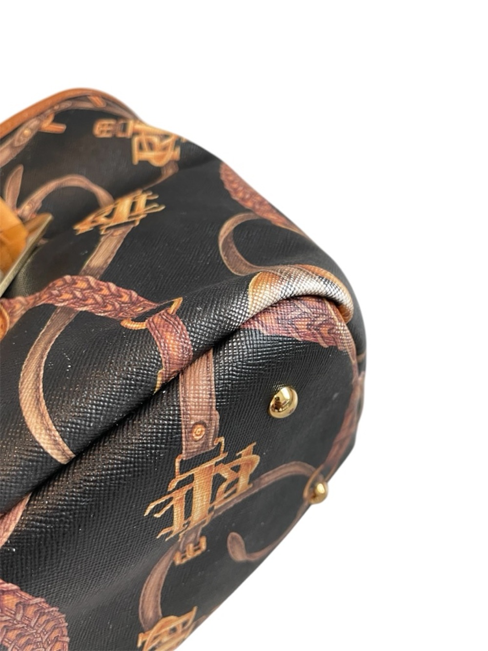 Ralph Lauren Black and Tan Tote Bag - Picture 6 of 11